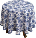 patdrea Elegant French Linen Tablecloth,Round,Diameter 55"-Lantang A