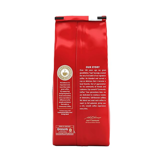 Community Coffee Coffee & Chicory Blend 32 Ounces, Medium Dark Roast Ground Coffee, 32 Ounce Bag (Pack of 1)