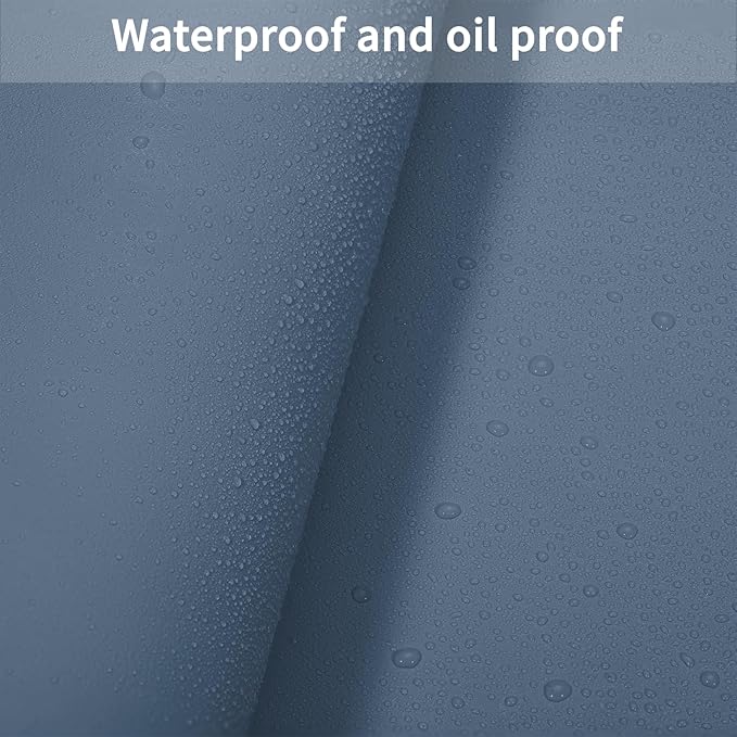 Zinkooat Faux Leather Table Cover,1.8mm Thick,30x48 Inch Desk Cover,Large Desk Mat,Table Protector,Table Cover Protector,Table Top Protectors for Wood,Desk Writing Mat(Grayish Blue+Dark Green,30x48)