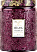 Voluspa Santiago Huckleberry Large Scented Candle Jar 18 Oz, 100 Hr Burn