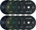 CAP 260lb Economy Speckled Olympic Bumper Plate Weight Set