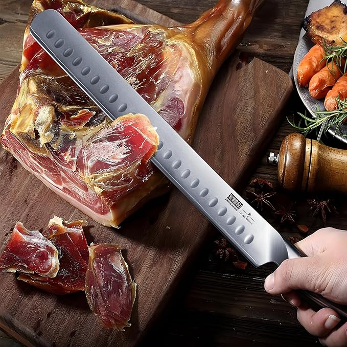 HOSHANHO Carving Knife 12 Inch, Razor Sharp Japanese Brisket Slicing Knife