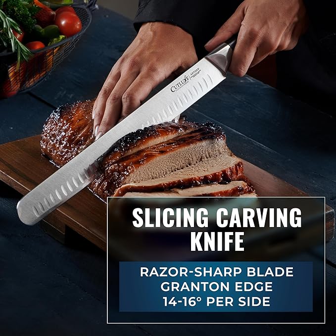 Cutluxe Butcher Knife Set, Brisket, Breaking & Boning Knife for Meat