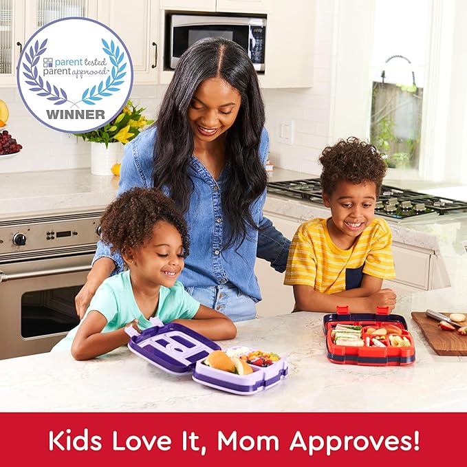 Bentgo Kids Prints Leak-Proof 5-Compartment Bento-Style Kids Lunch Box