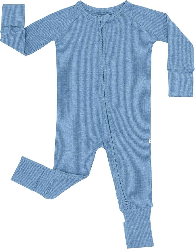 Little Sleepies Baby Pajamas, Heather Blue, 3T