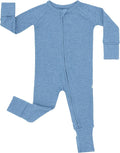 Little Sleepies Baby Pajamas, Heather Blue, 3T