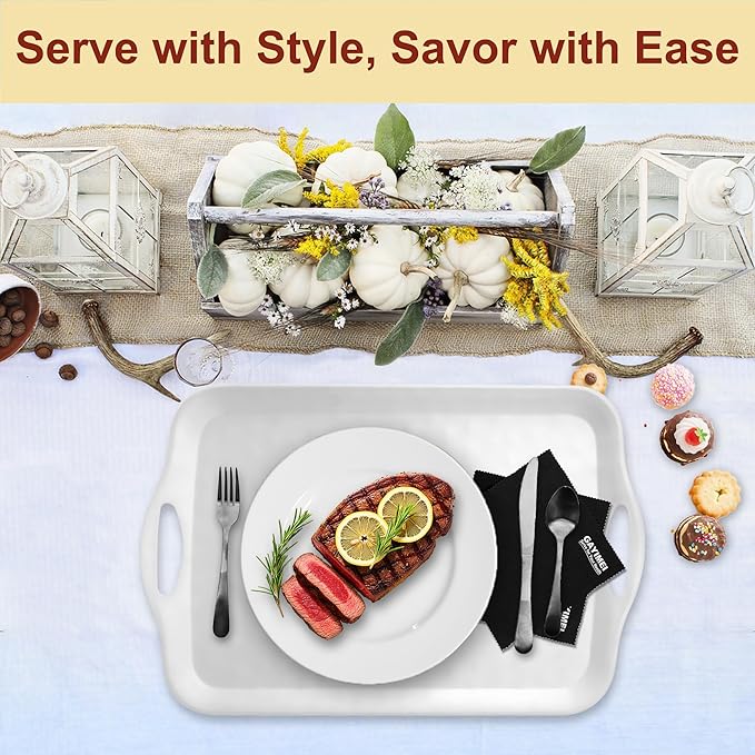 Extra Large 20" x 13" Serving Platters for Turkey, Party Entertaining
