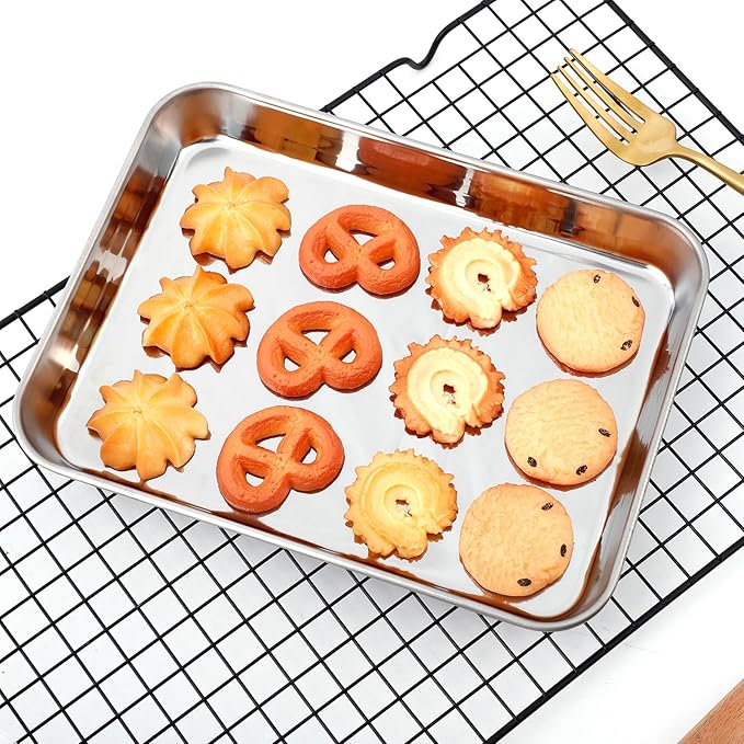 Gdotmely Baking Sheet Set, 4 Pack, 9 10 12 16 Inch