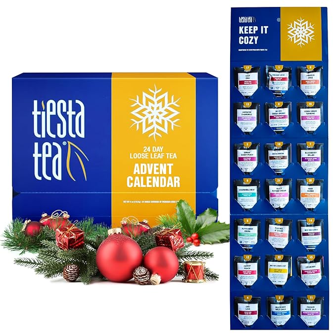 Tiesta Tea 2025 Advent Calendar, 24 Unique Loose Leaf Blends