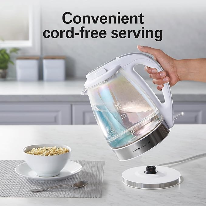 Hamilton Beach 1.7 Liter Electric Tea Kettle, Water Boiler & Heater