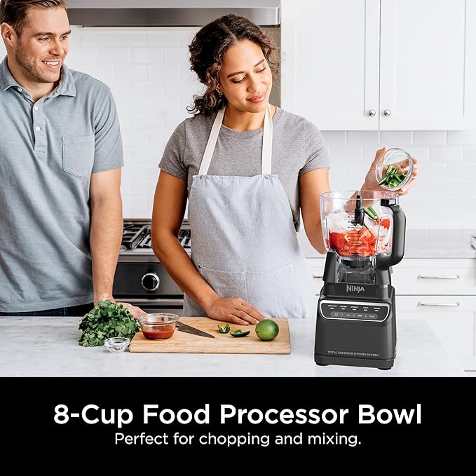 Ninja Kitchen System All-in-One, 72oz Pitcher, 8-Cup, 1200W, Grey, BR601AMZ