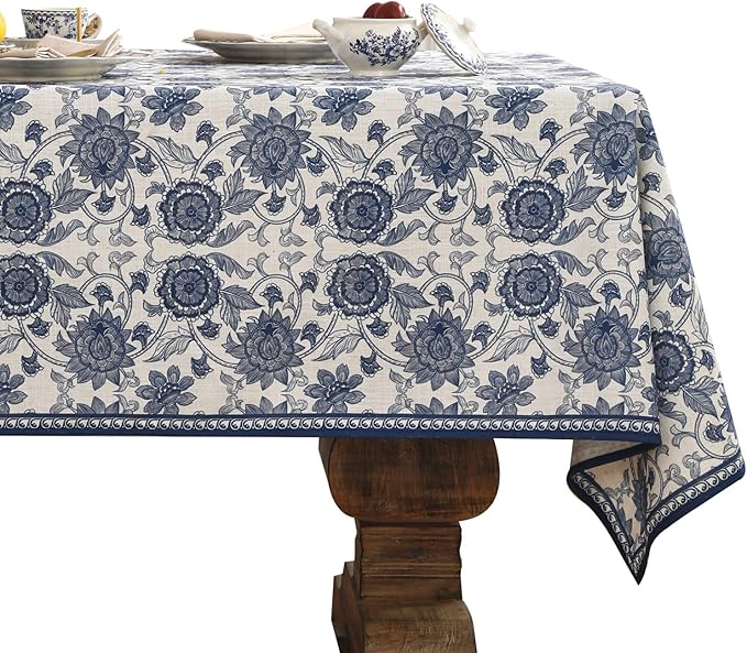 patdrea Elegant French Linen Tablecloth,Square,67"x67"-Lantang A