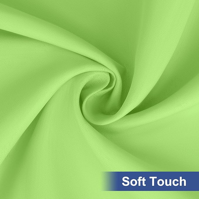 homing Rectangle Table Cloth Cover, Water-Resistant Polyester Elastic Fitted Tablecloth, Fits for 4 Foot Folding Tables, Washable Table Protector for Picnic, Camping, Outdoor (Lime Green, 24" x 48")