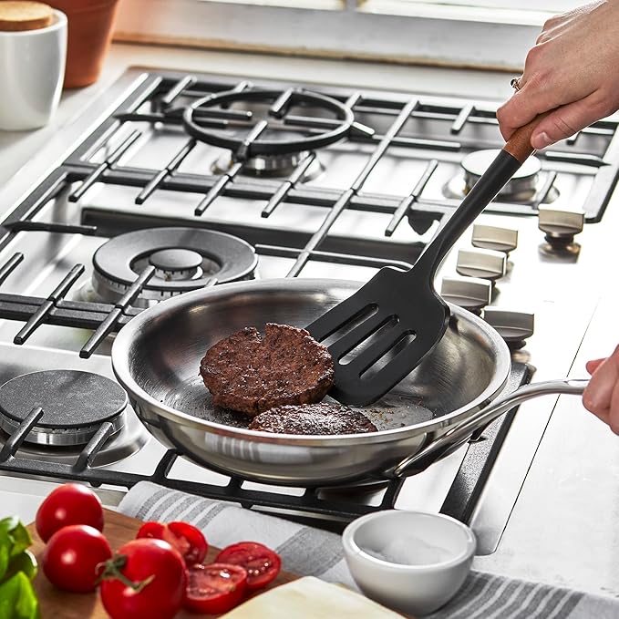 Staub Silicone Spatula, Cooking Utensil, Non-Stick, Black