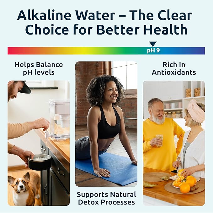 Invigorated Water pH Recharge Glass Alkaline Water Filter Dispenser System