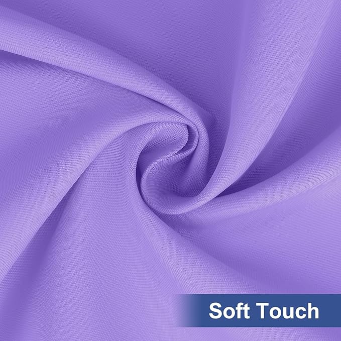 homing Rectangle Table Cloth Cover, Water-Resistant Polyester Elastic Fitted Tablecloth, Fits for 4 Foot Folding Tables, Washable Table Protector for Picnic, Camping, Outdoor (Lavender, 24" x 48")