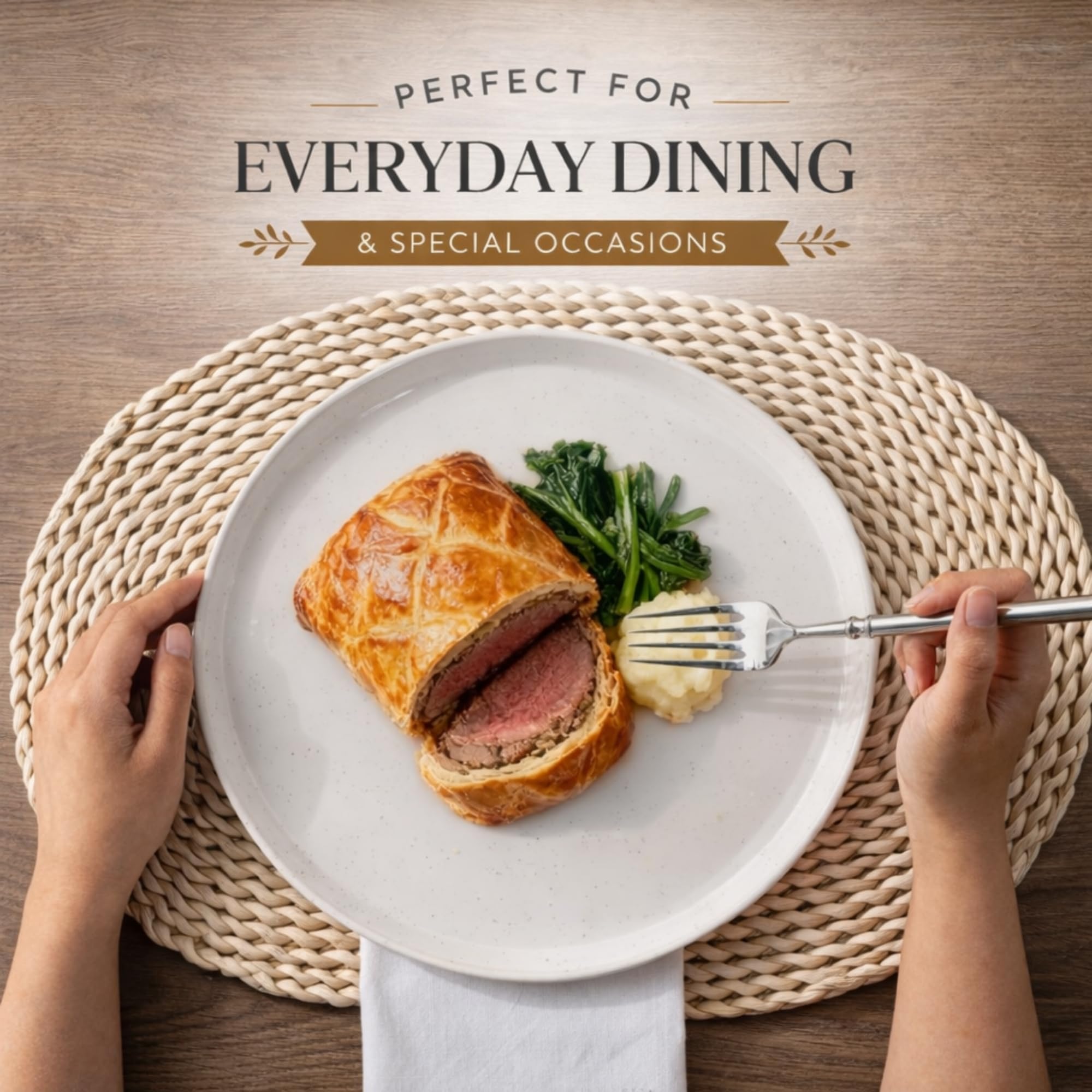 AmorArc Dinnerware Sets for 8, 32 Pieces Ceramic Plates and Bowls Set