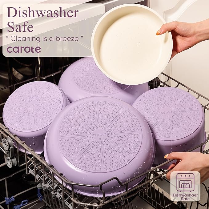 CAROTE 19pcs Pots and Pans Set Non Stick, Cookware Set Detachable Handle