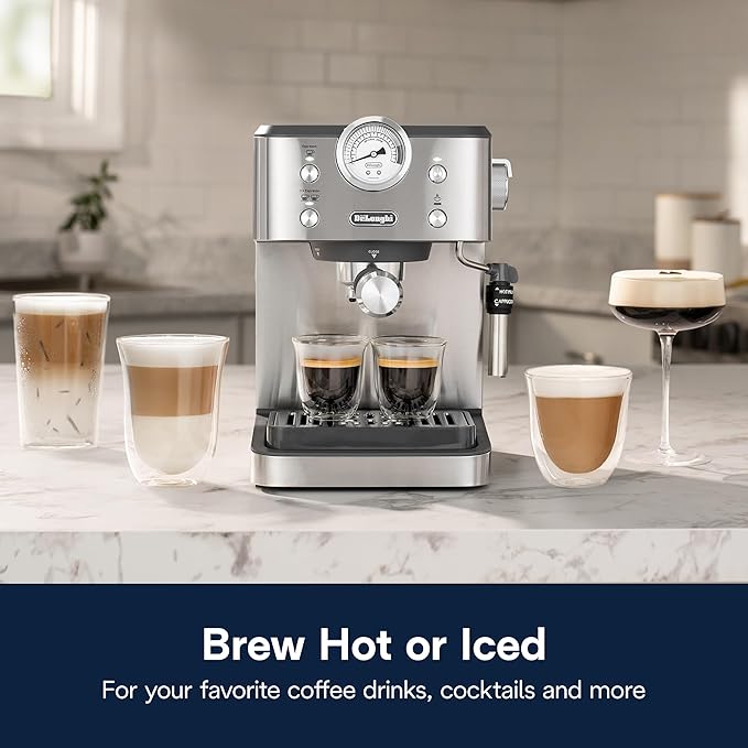 De'Longhi Classic Signature Espresso Machine, Adjustable Milk Frother