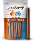 Jack&Pup 6 Inch Bully Sticks, Single Ingredient Long Lasting Dog Chews (6 oz, 5-7 Sticks) Pizzle Sticks for Dogs