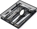 Sedegn mesh silverware tray for drawer: 5 Compartments for Easy Sorting