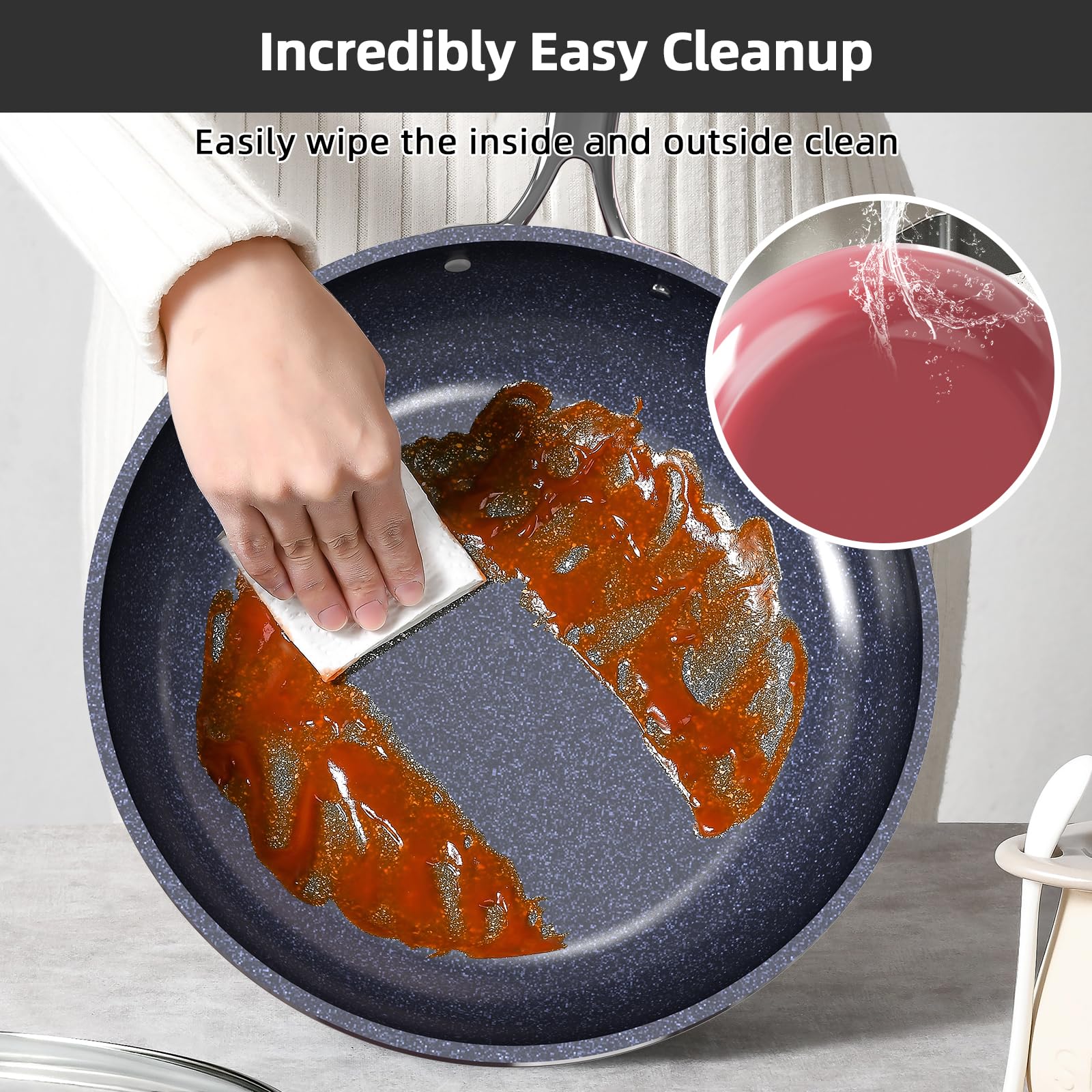 Nuwave Lux 13pc Forged Lightweight Nonstick Ceramic Cookware Set, PFAS-Free