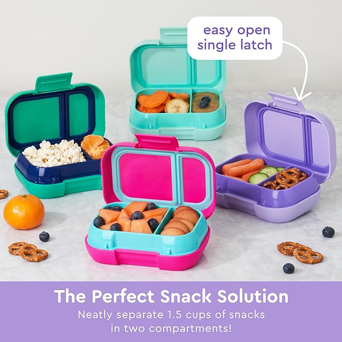 Bentgo Kids Snack Leak-Proof 2 Compartment Bento-Style Container
