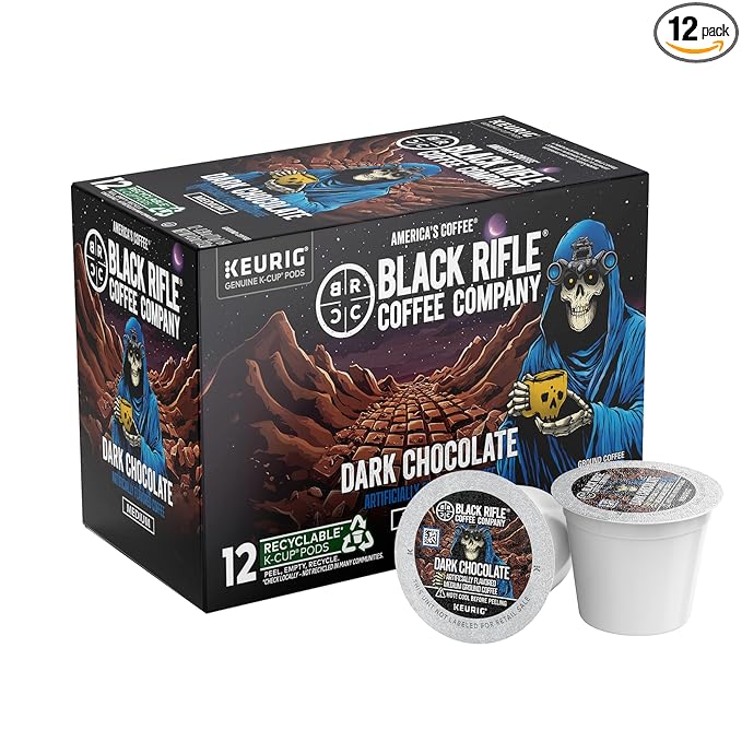 Black Rifle Coffee Medium Roast K Cup Coffee Dark Chocolate 12 Count