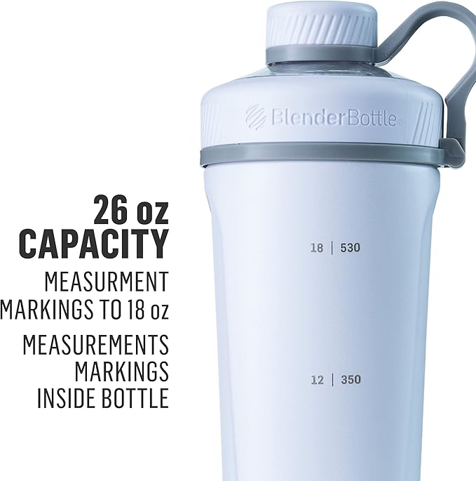 BlenderBottle Radian Stainless Steel Shaker Bottle 26 oz Black