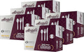Party Bargains White Plastic Cutlery 2160 pcs: 1080 Forks, 720 Spoons, 360 Knives. Argyle Design, Heavy Duty & Solid Disposable Silverware Utensils Combo Pack Set for Weddings, Buffets, Luncheons