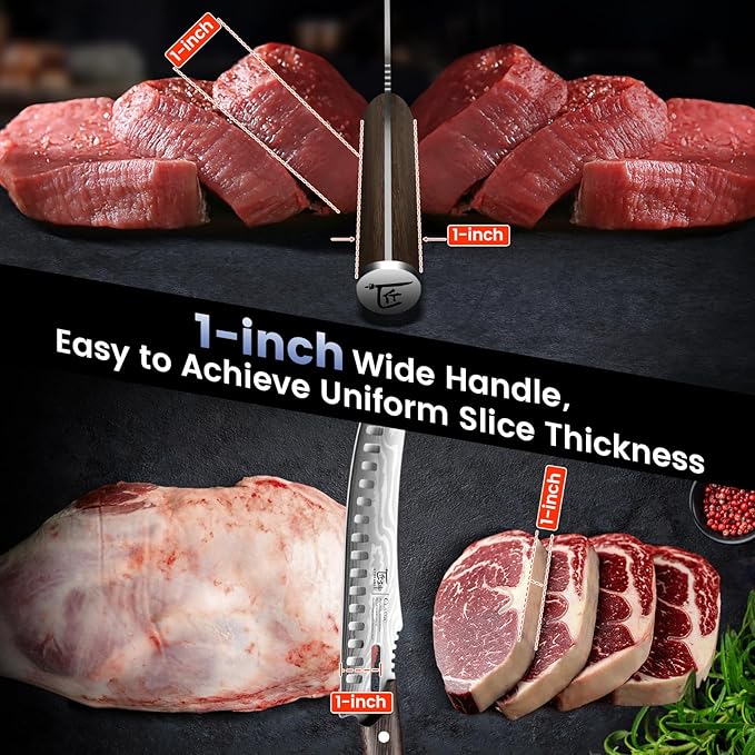 SYOKAMI Butcher Knife Set, Cleaver, Breaking & Boning Knife for Meat & BBQ