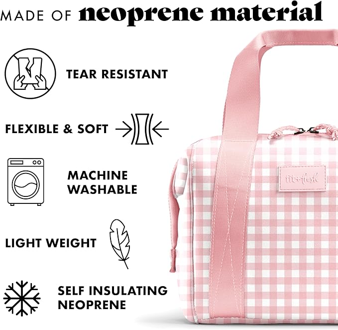 Fit & Fresh Remi Neoprene Lunch Bag for Women w/Ice Pack & Containers