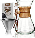 AGOGO Pour Over Coffee Maker Set, 34oz Slim Style, 304 Stainless Filter