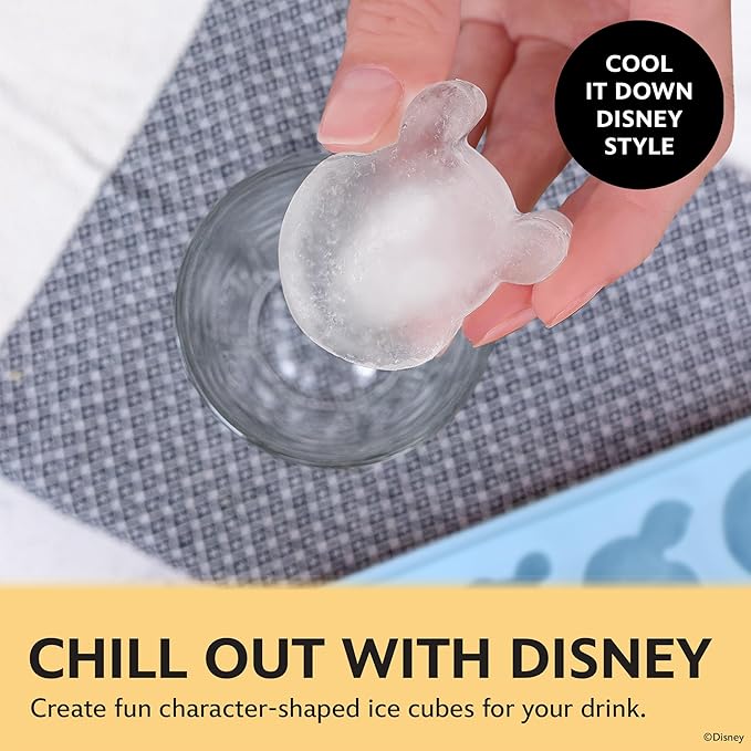 Disney Winnie the Pooh Silicone Ice Cube Tray, 2-Pack 5"x12.5", BPA-Free