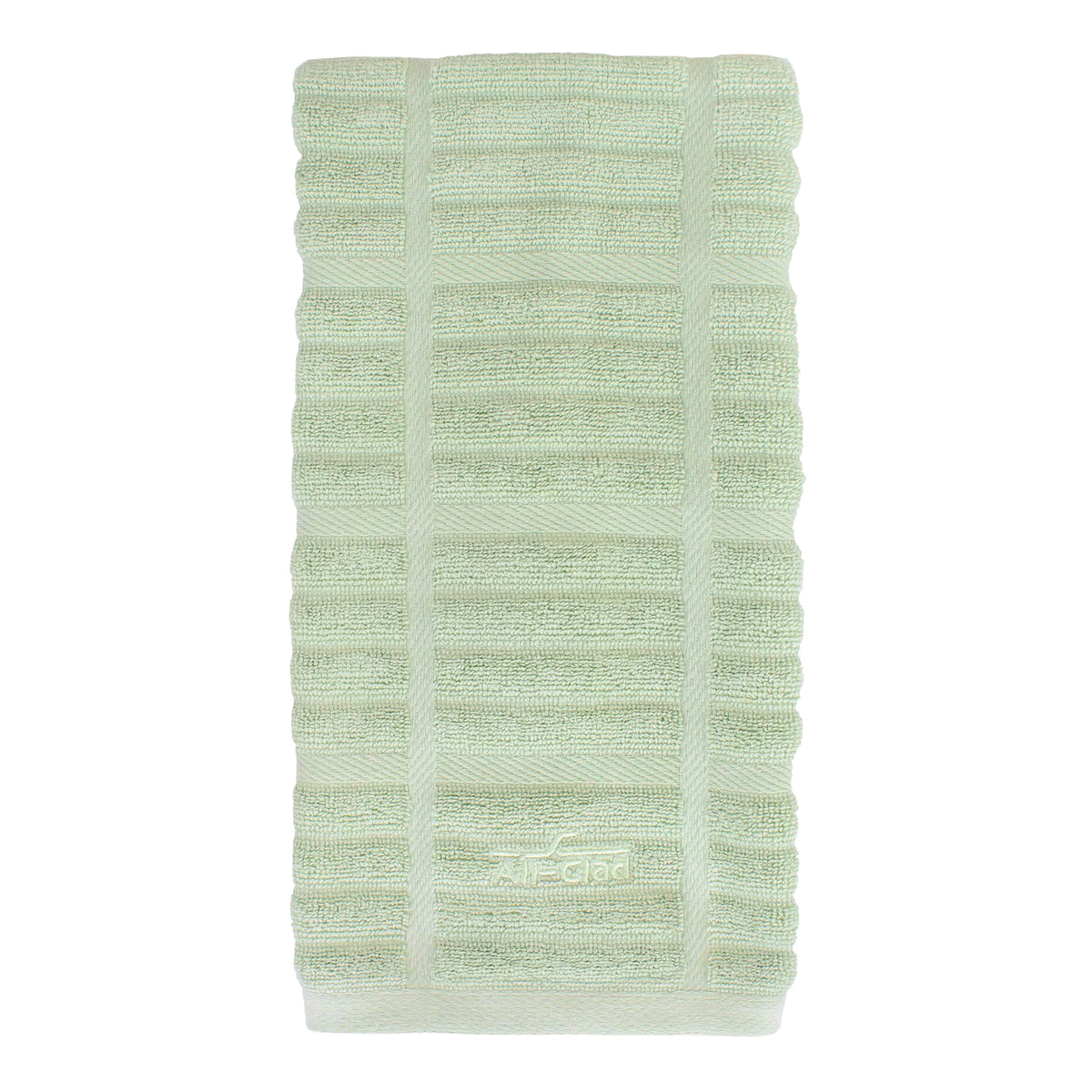 All-Clad Solid Kitchen Towels: Highly Absorbent, Super Soft Long Lasting - 100% Cotton, 17"x30" Tea Towels for Cleaning & Drying Dishes, Pans, Glassware, or Countertops, (2-Pack), Fennel