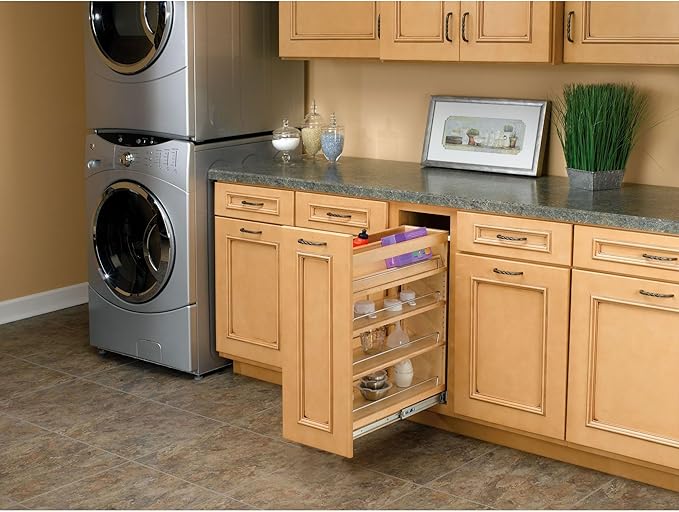 Rev-A-Shelf Pullout Kitchen Cabinet Organizer, Min Cabinet Opening 8.5" W