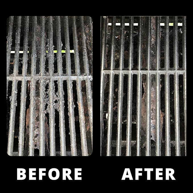 Grill Rescue BBQ Replaceable Scraper Cleaning Head, Bristle Free - Durable and Unique Scraper Tools for Cast Iron or Stainless-Steel Grates, Barbecue Cleaner (Non-Scraper Brush)