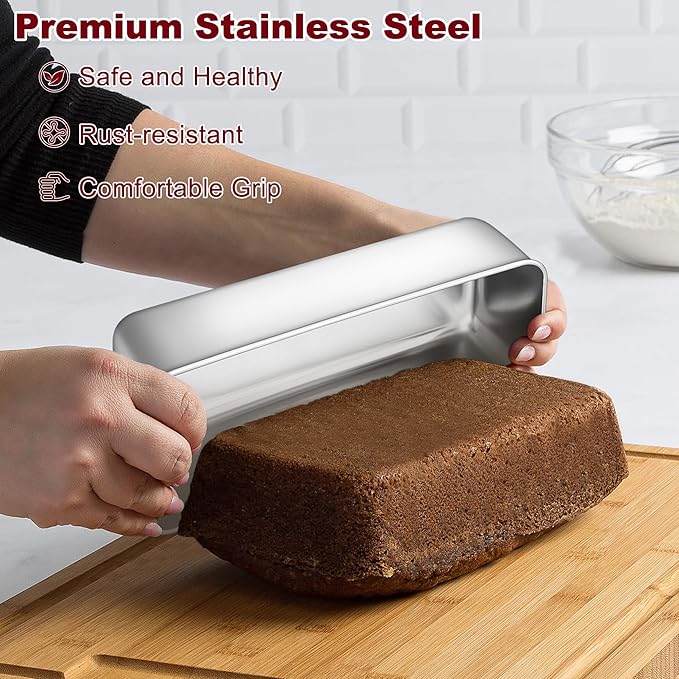 LIANYU 3 Pack 12 x 5 Inch Large Loaf Pans, Bread Pan Sets for Baking