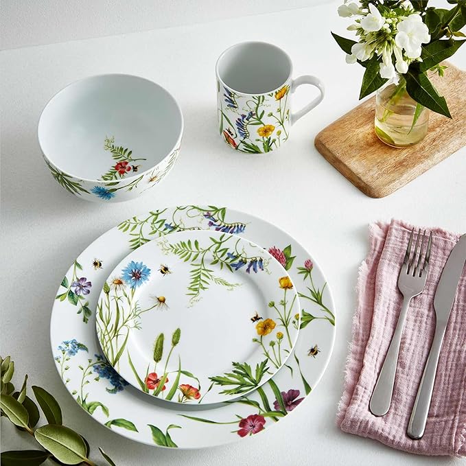 Portmeirion Home 16-Piece Dinnerware Set - Bumble Bee, Set of 16