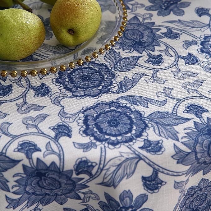 patdrea Elegant French Linen Tablecloth,Round,Diameter 55"-Lantang A