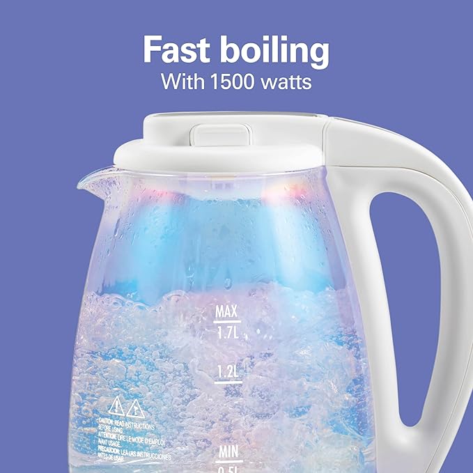 Hamilton Beach 1.7 Liter Electric Tea Kettle, Water Boiler & Heater