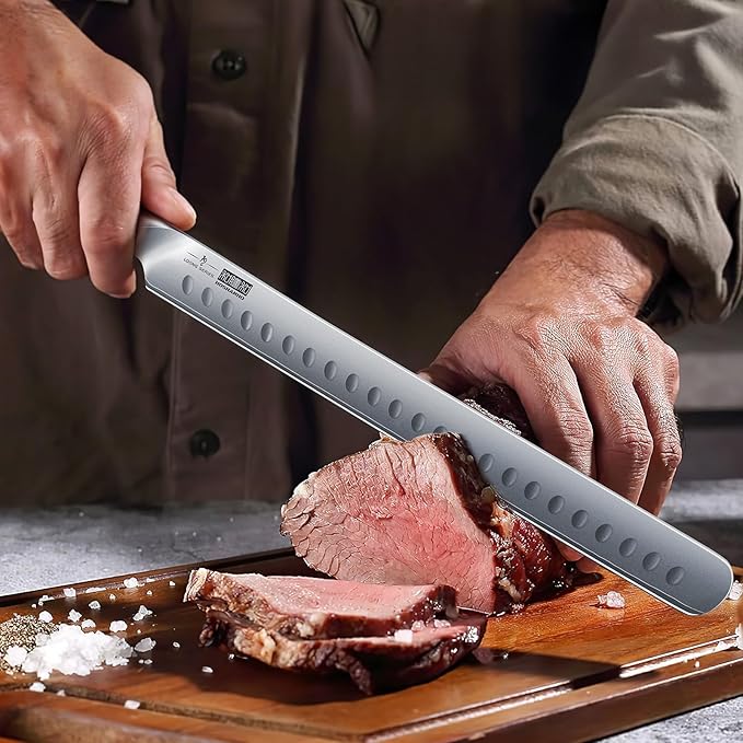 HOSHANHO BBQ Carving Knife Set, Brisket Slicing & Boning Knife for Meat