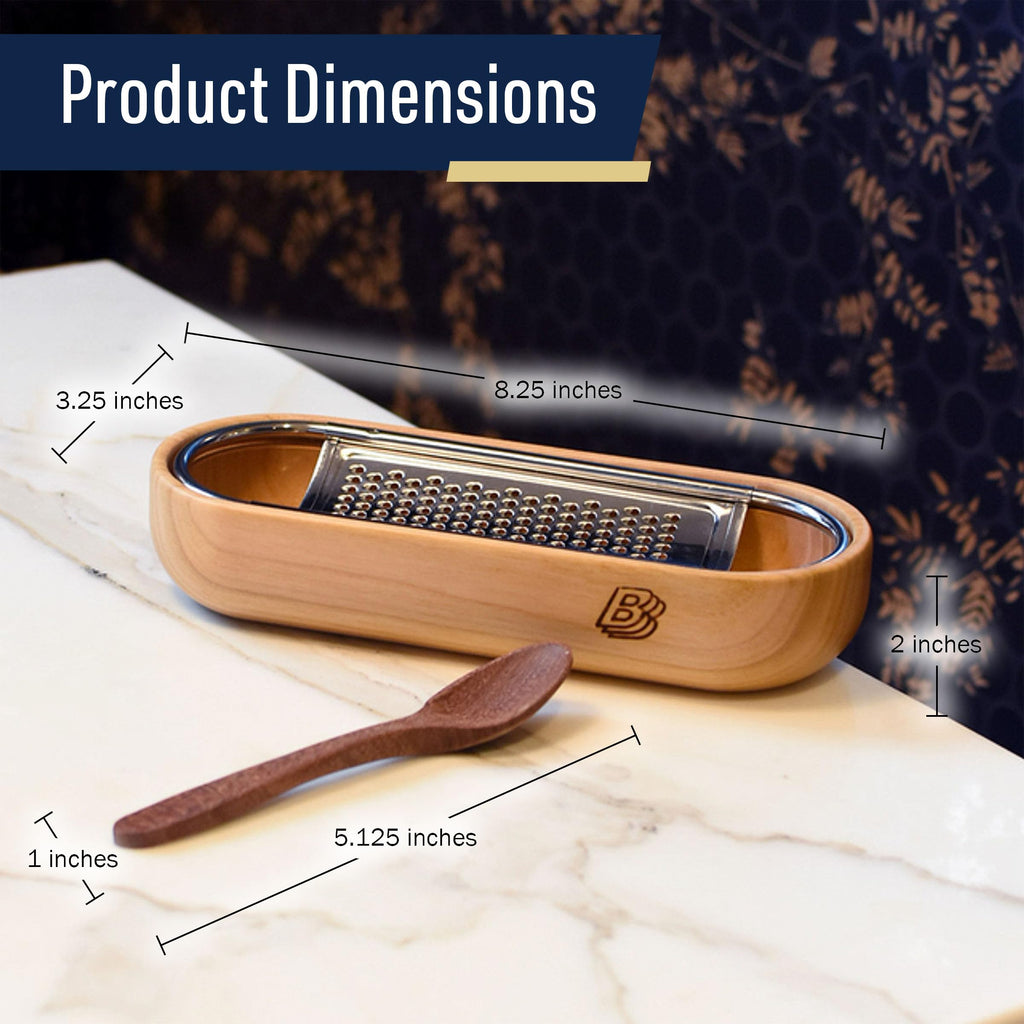 Kings County Tools Cheese Grater with Container, Italian Kitchen Gadgets