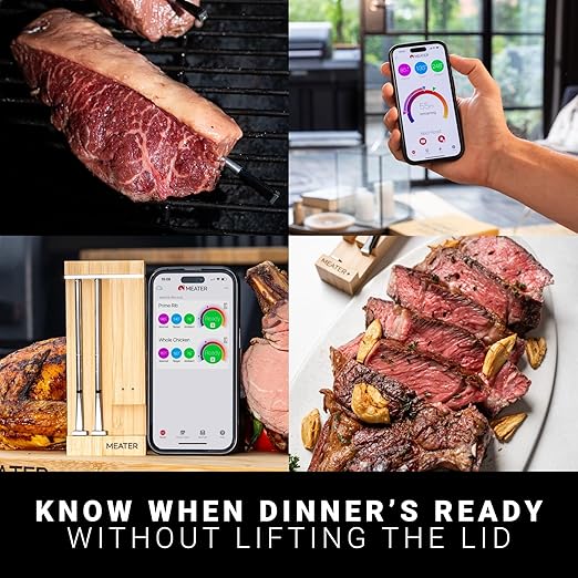 MEATER Pro Duo WiFi & Bluetooth Thermometer, 2-Probe, 1000°F, 6 Sensors