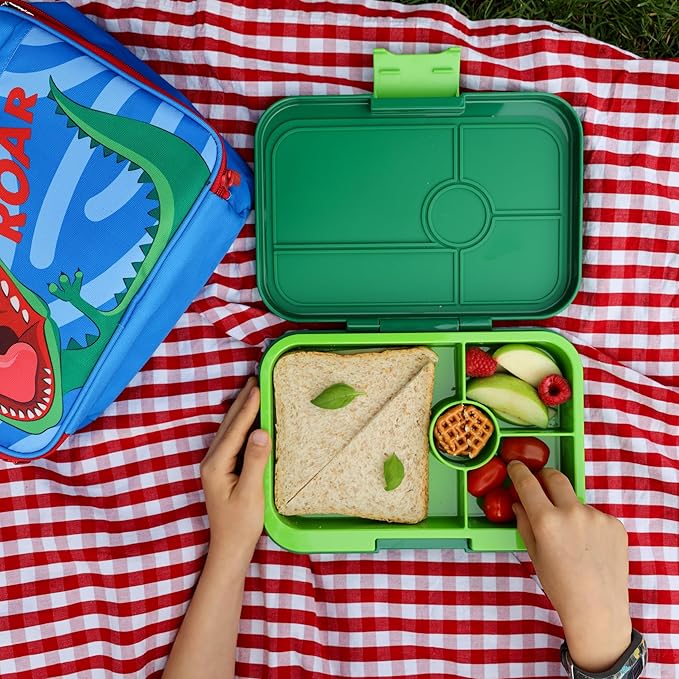 Yumbox Tapas Leakproof Bento Box, 4 Compartments, Palm Green
