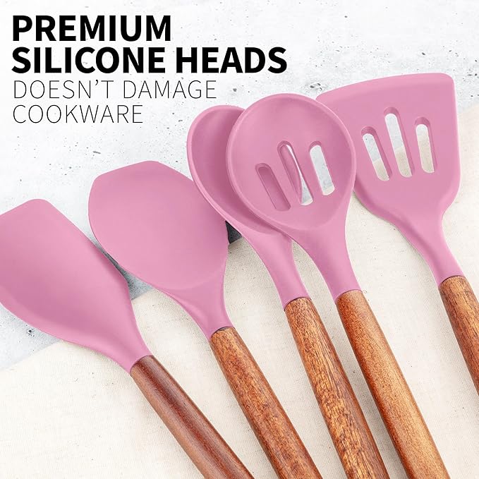 Zulay Kitchen 5 Piece Silicone Utensil Set