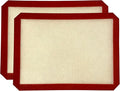 MASALACO Silicone Baking Mat, 2 Pack Oven Baking Mat 16.5 x 11.6, Red