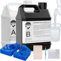 BBDINO Silicone Mold Making Kit 30A Platinum Liquid 1 Gallon Translucent
