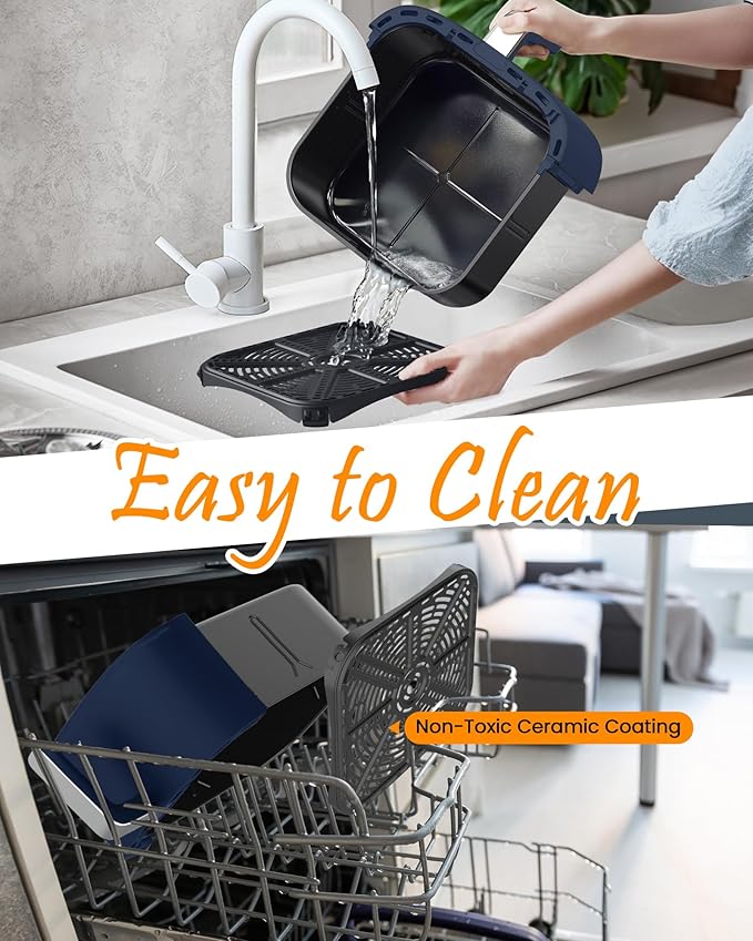 Nuwave Brio Plus 7QT Air Fryer, Extra Crispy Results w/Less Oil, PFAS-Free