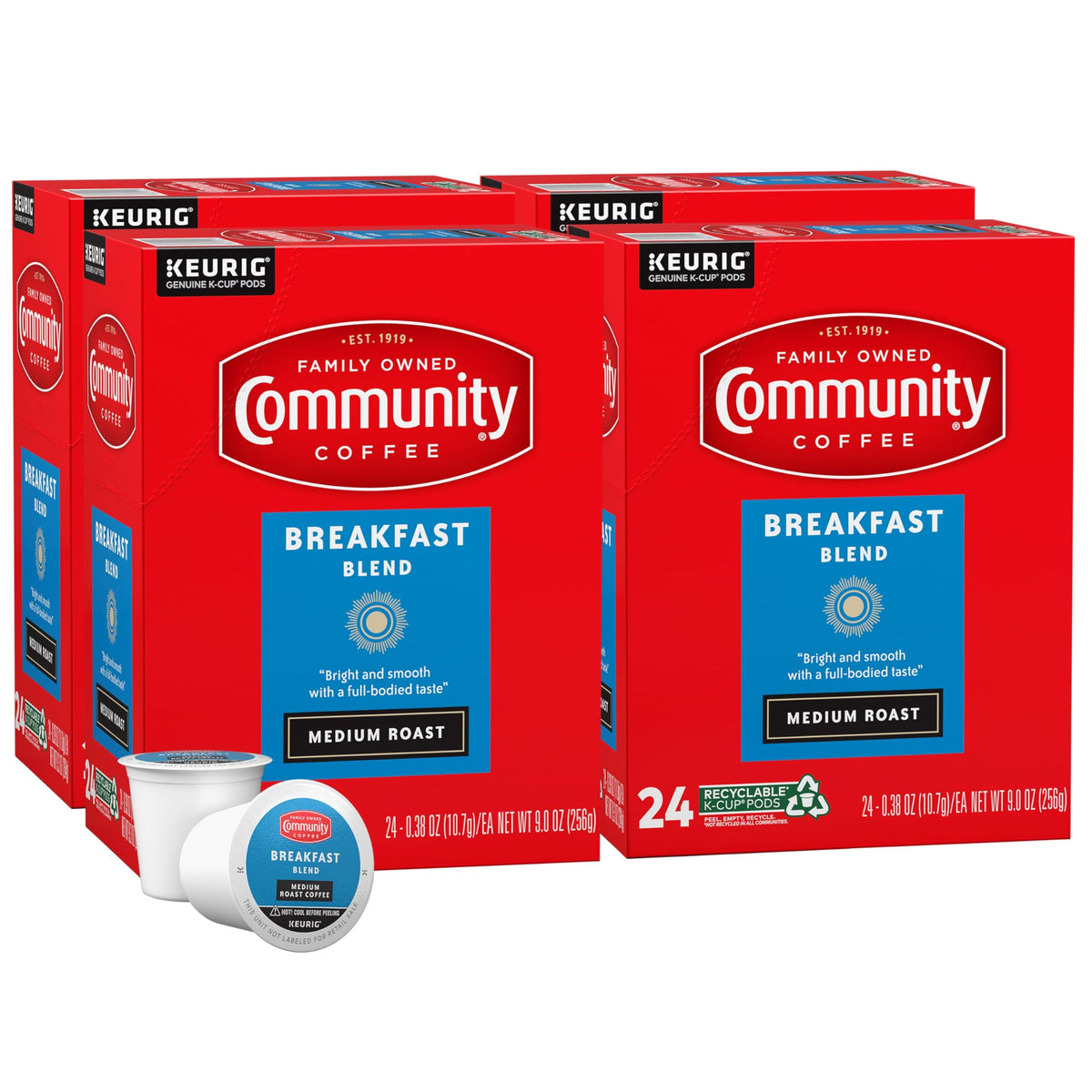 Community Coffee Grandma's Sugar Cookie Keurig K-Cup Pods, Limited Edition Holiday Flavor, Natural Ingredients, 10 Count (Pack of 1)